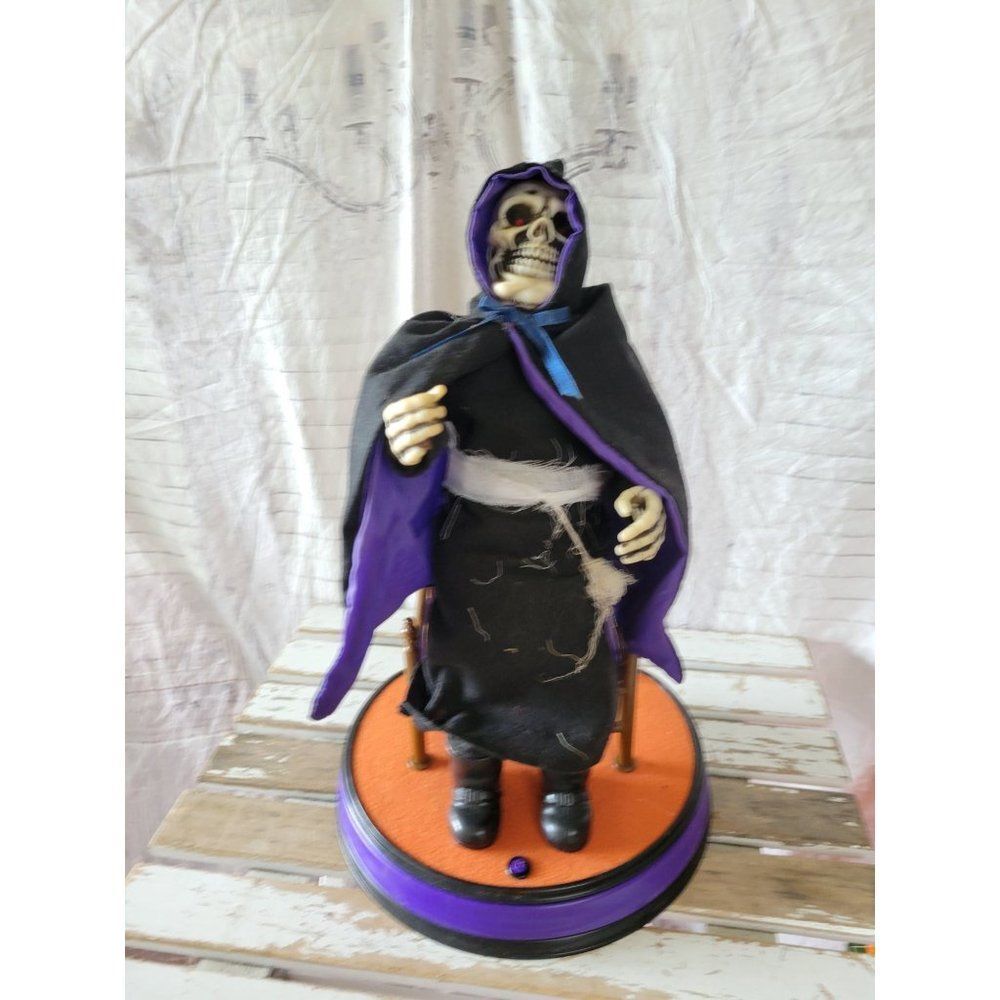 Telco grim‎ reaper animated Halloween home decor vintage 1997